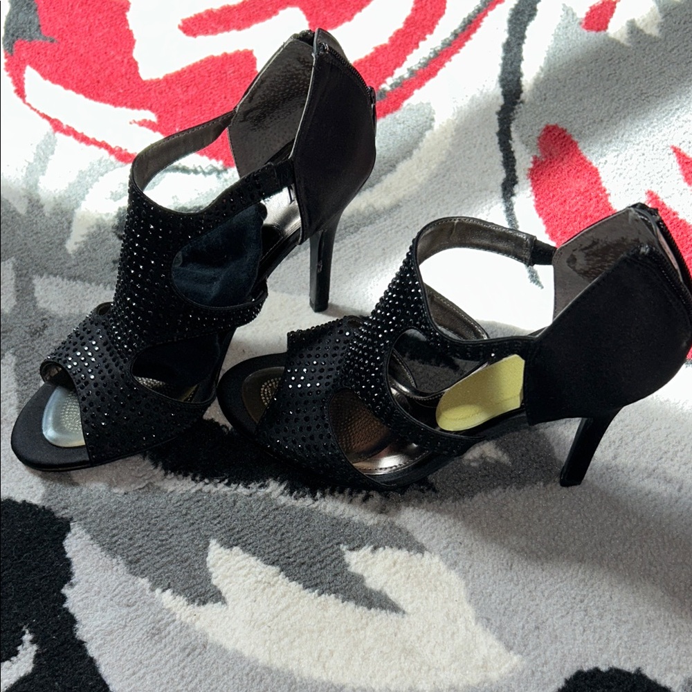 Worthington Black Studded Heels